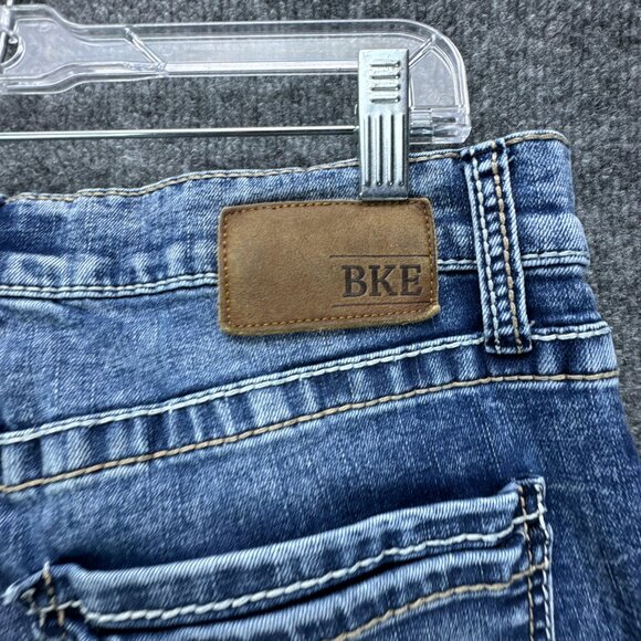 **SOLD**Buckle BKE Jake Jeans Mens 31R X 30 Blue Bootleg Stretch Western Cowboy - Picture 10 of 15